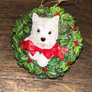 Danbury Mint Westie Wonderland "All Decked Out" West Highland White Terrier